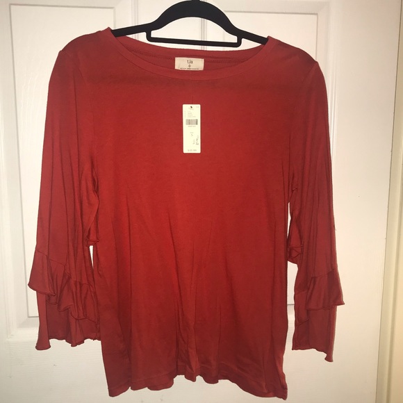 NWT Chelsea Ruffled Tee S - Picture 4 of 8